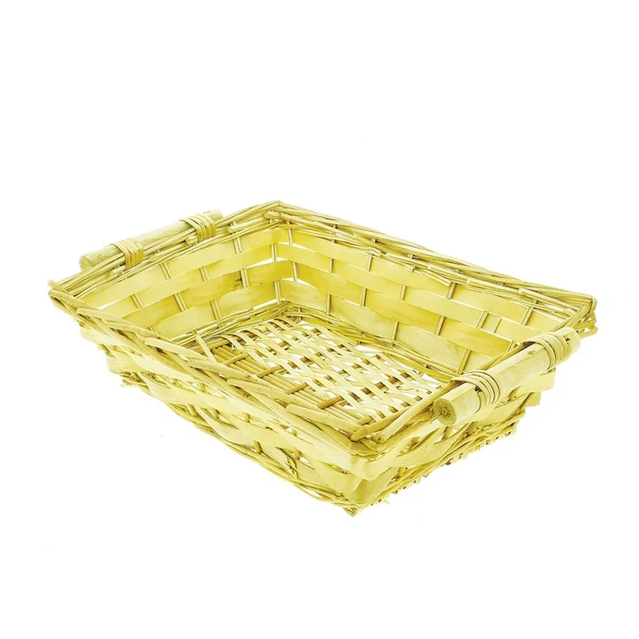 CESTO RETTANGOLARE LEGNO 50X35 CM