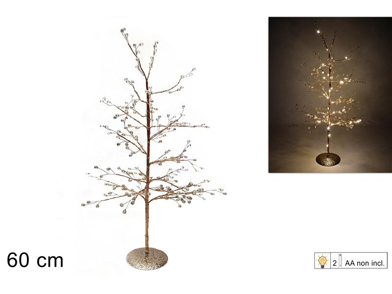 ALBERO DIAMANTI 60CM C LUCI