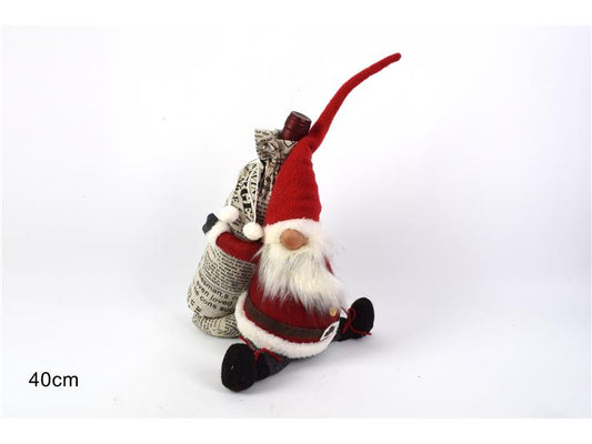 GNOME WITH BOTTLE BAG