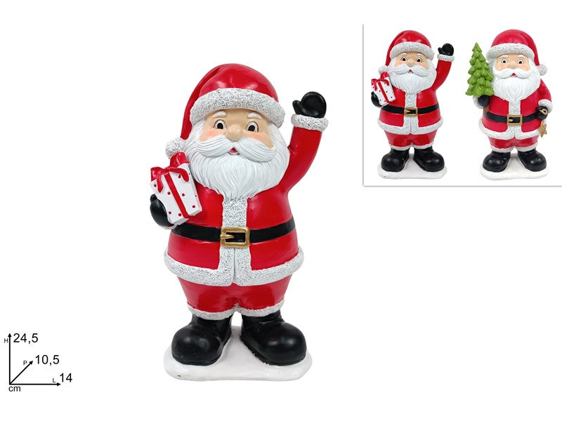 BABBO NATALE 24,5CM 2ASS