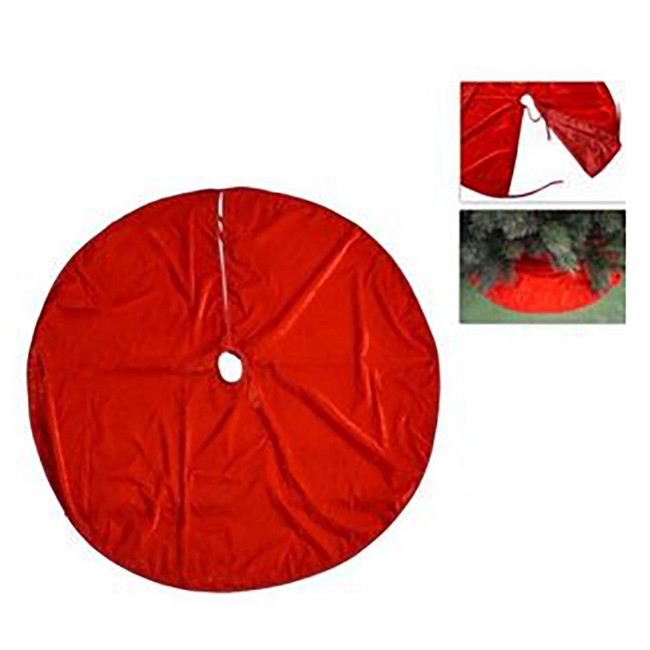 COPRIBASE ALBERO 120CM VELLUTO ROSSO