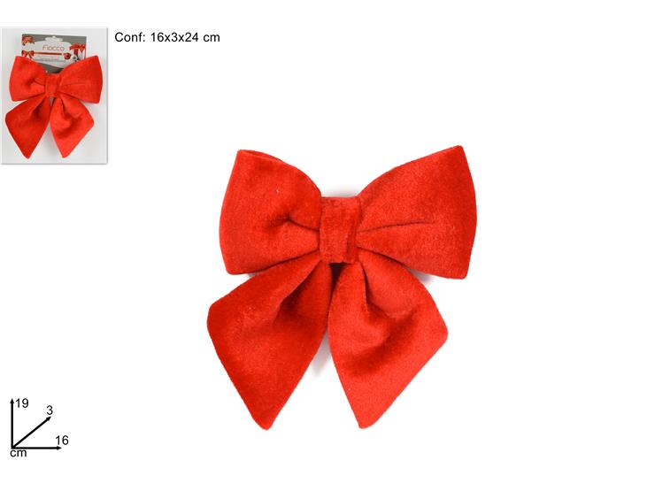 FIOCCO VELLUTO ROSSO