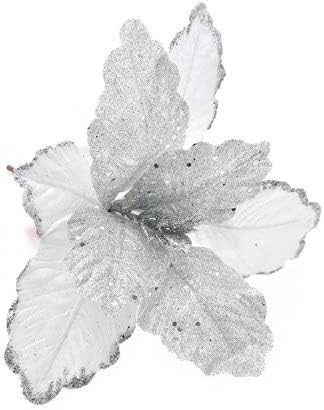 FIORE GAMBO CORTO BIANCO/ARGENTO