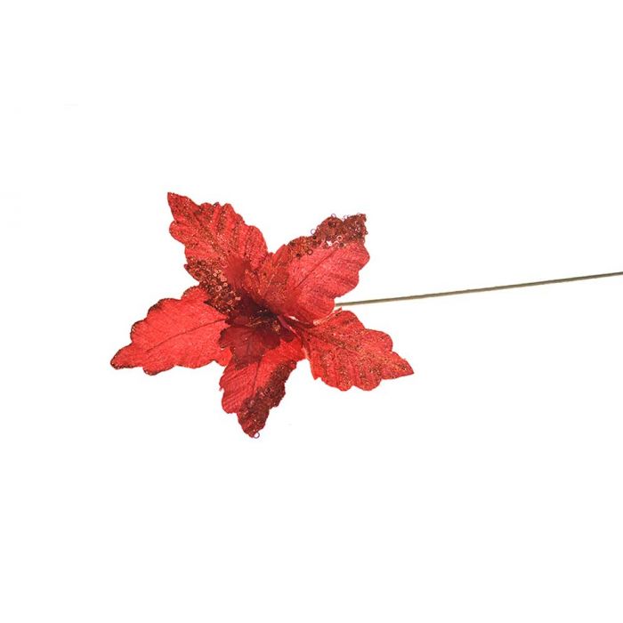 FIORE VELLUTO GAMBO LUNGO 60CM ROSSO