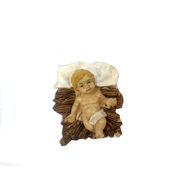 PASTORELLI BABY JESUS WITH CRIB 3X3X5CM