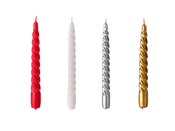 CANDELE VORTICE 4 PEZZI