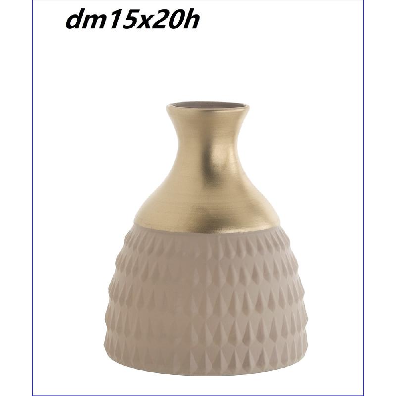 SETA CRETA GOLD VASO SHAILA D.15XH20