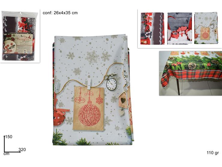 CHRISTMAS TABLECLOTH 150X320 CM
