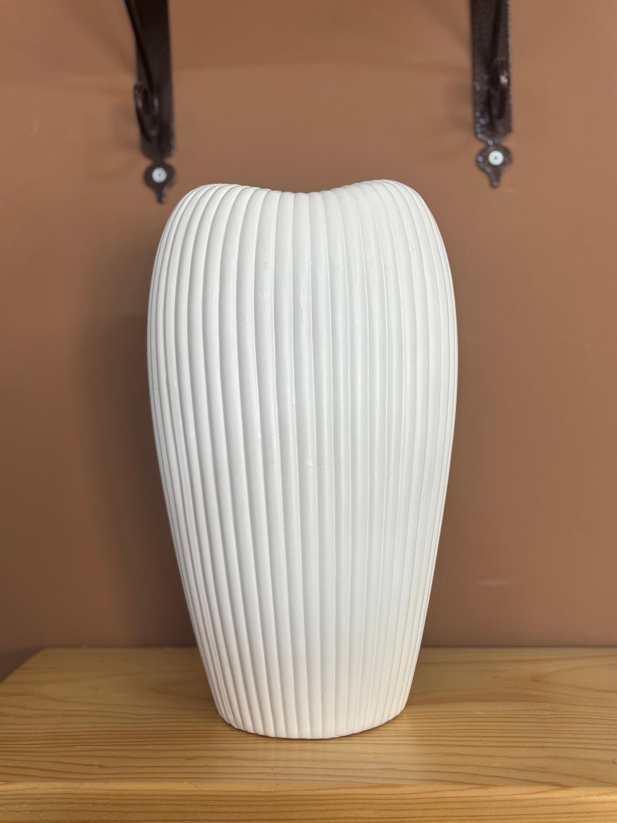 VASO CERAMICA TRIBECA 21X15X36CM BIANCO/ROSA/NERO