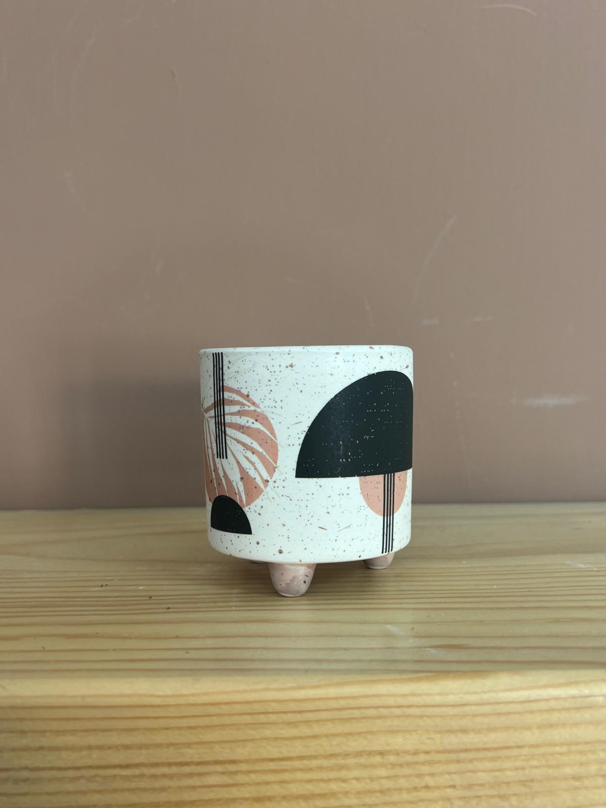 VASO CACHEPOT ABSTRACT 7,3X7,7CM. ASSORT.