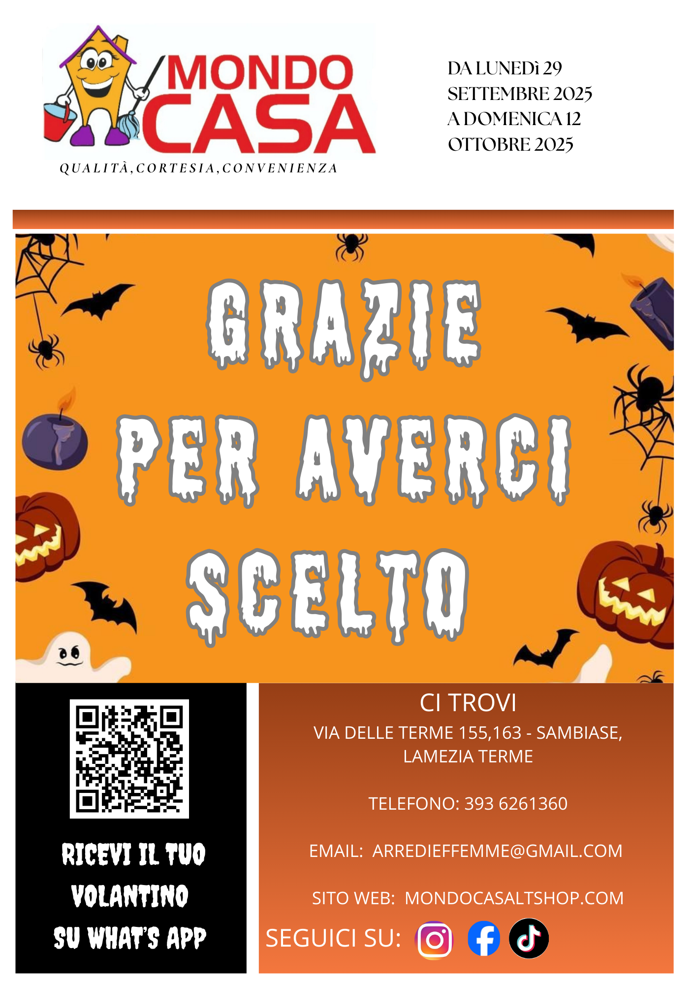 VOLANTINO VALIDO DAL 15/09/25 AL 28/09/25