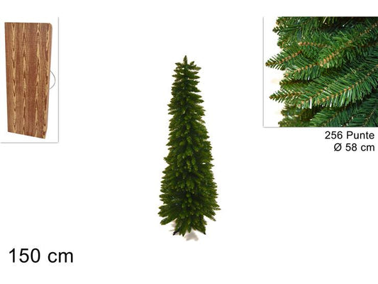 ALBERO DI NATALE ABETE SLIM 150CM