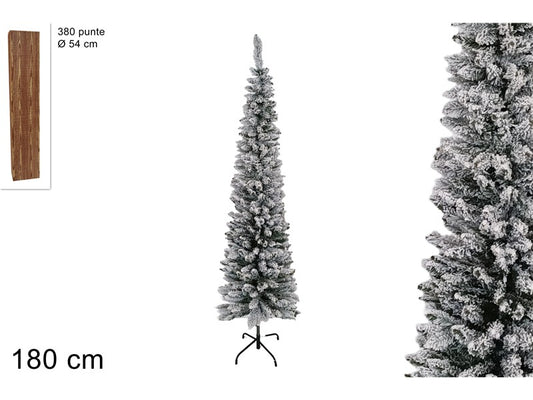 ALBERO SLIM 180 CM 380 PUNTE INNEVATO