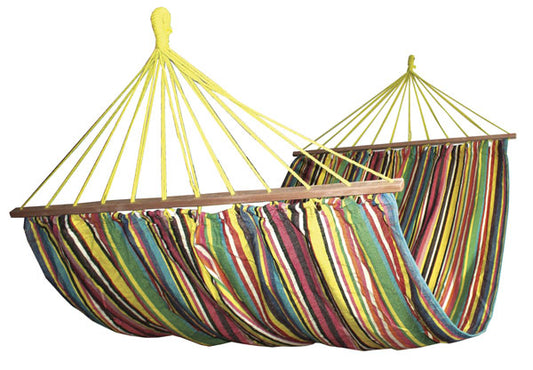 Double hammock 220x160cm with 120cm rod