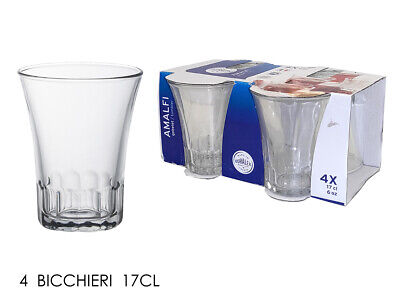 BICCHIERI ACQUA 4PZ AMALFI 17 CL