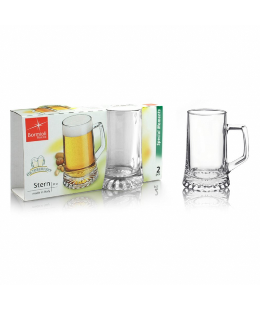 BICCHIERI BIRRA 2PZ C/MANICO BORMIOLI 28,7CL