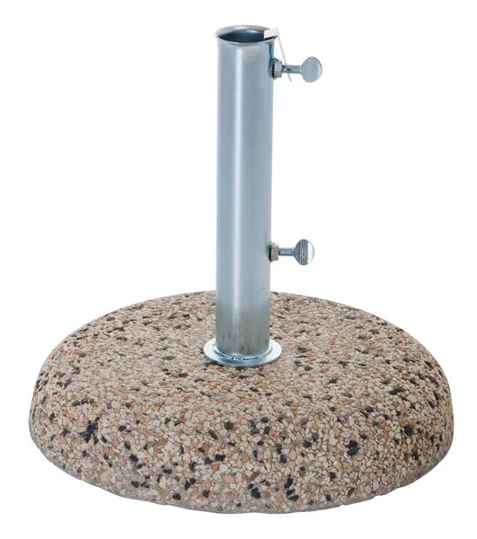 Base per Ombrelloni a Palo in Cemento/Ghiaia 35kg per Pali Ø 38/48MM