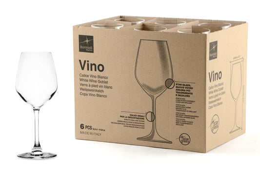 BICCHIERI CALICE VINO BIANCO 6PZ BORMIOLI DIVINO