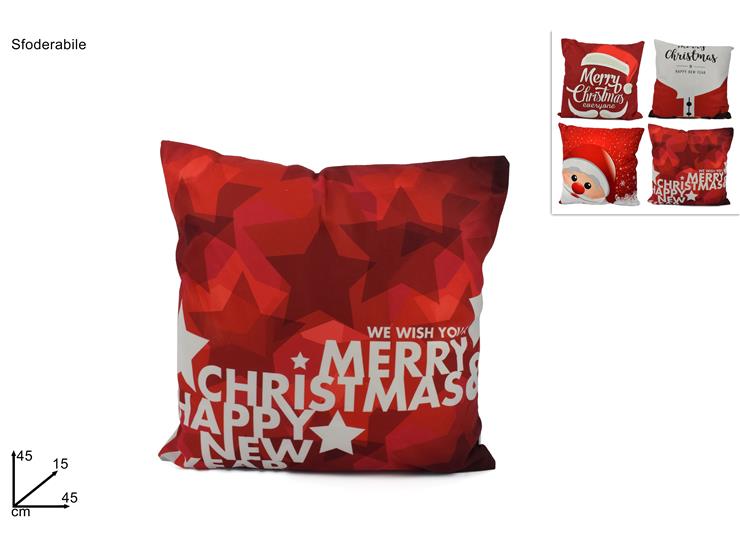 REMOVABLE CHRISTMAS DECO CUSHION 45X45CM