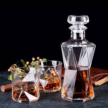 DECANTER C/ 6 BICCHIERI WHISKY BORMIOLI