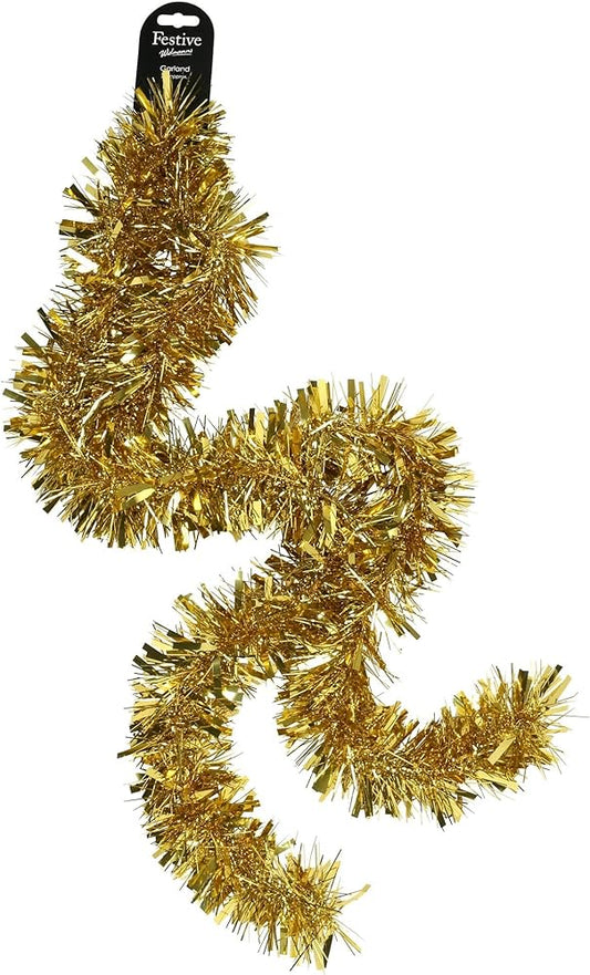 CHRISTMAS BUNGON IN GOLD PLASTIC 4MT