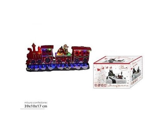 CHRISTMAS MUSIC BOX TRAIN MOBILE 39X10X17 W/LIGHTS/MUSIC/MOTION