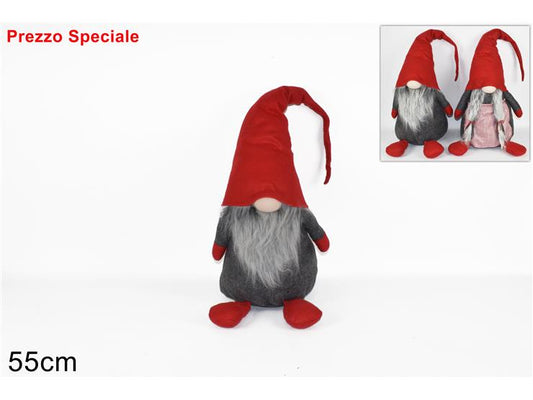 CHRISTMAS GNOME 55CM ASSORTED GRAY