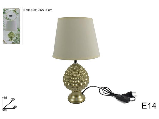 PINECONE LIGHT 35CM GOLD