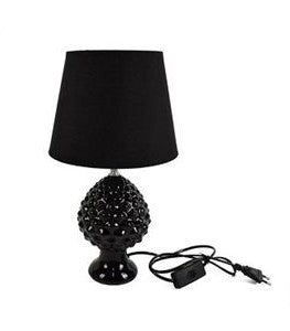 PINECONE LIGHT WITH LAMPSHADE H 35 CM BLACK