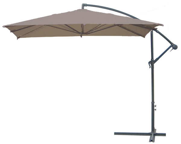 3x3 dove gray banana umbrella