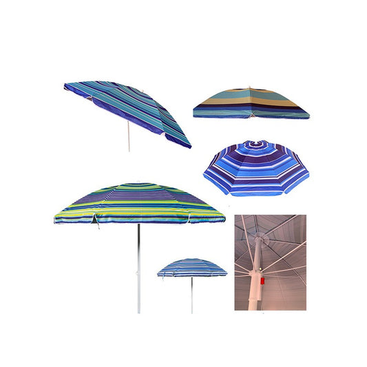 Nylon umbrella with solar protection pattern 200 cm