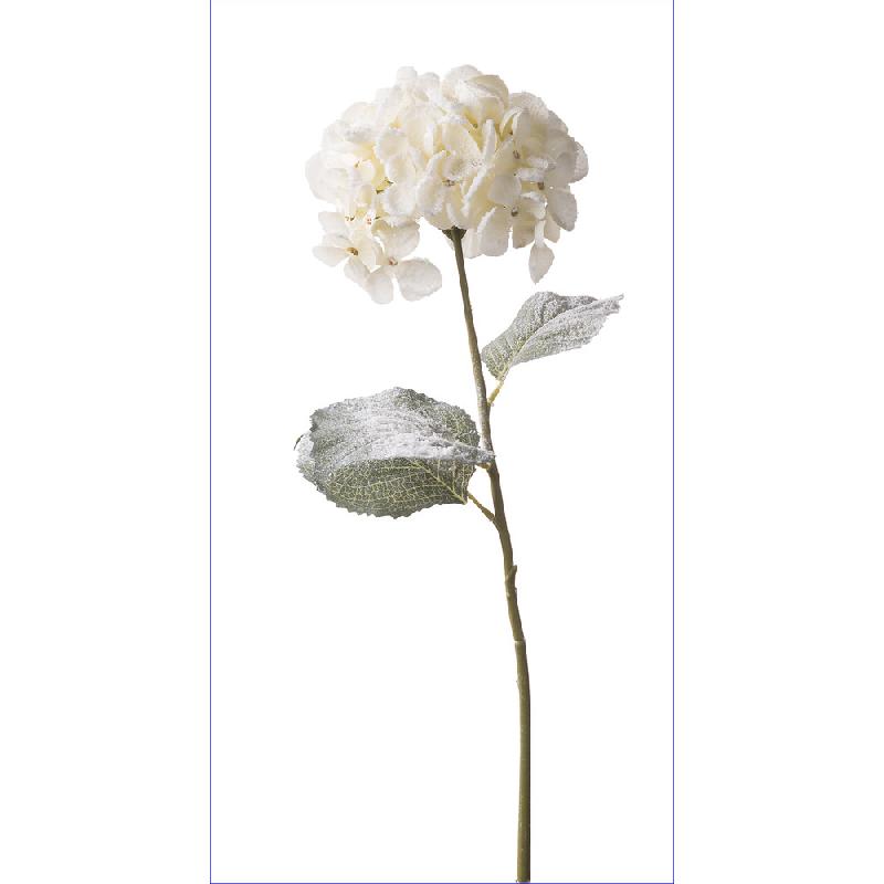 STEM WHITE SNOWY HYDRANGEA 85CM