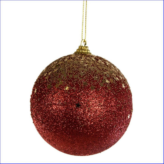 CHRISTMAS BALL 1PC RED