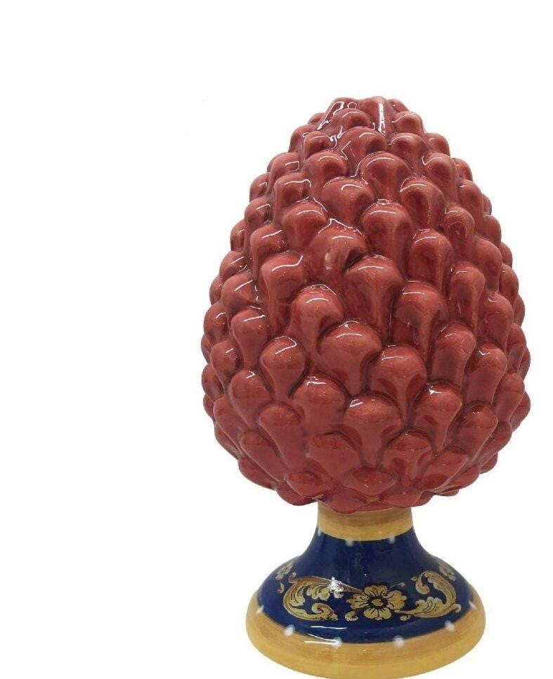 RED PINE CONE 14CM