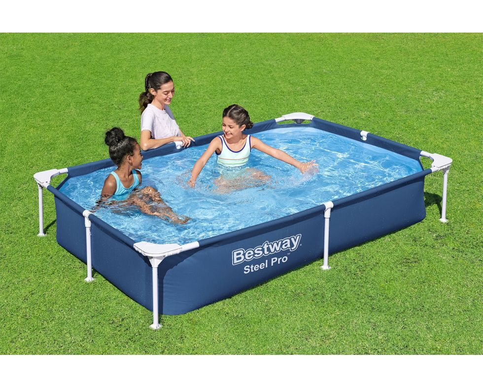 PISCINA BESTWAY RETT.STEEL PRO FRAME 221X150X43