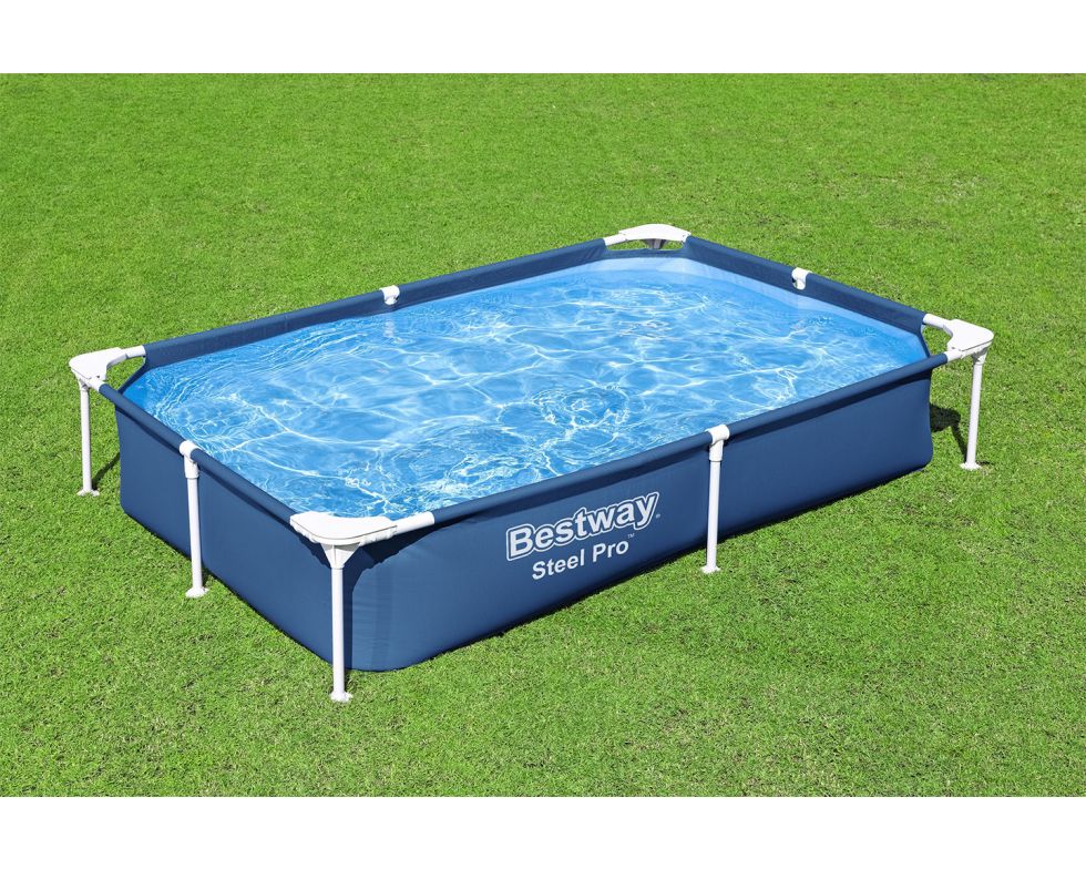 PISCINA BESTWAY RETT.STEEL PRO FRAME 221X150X43