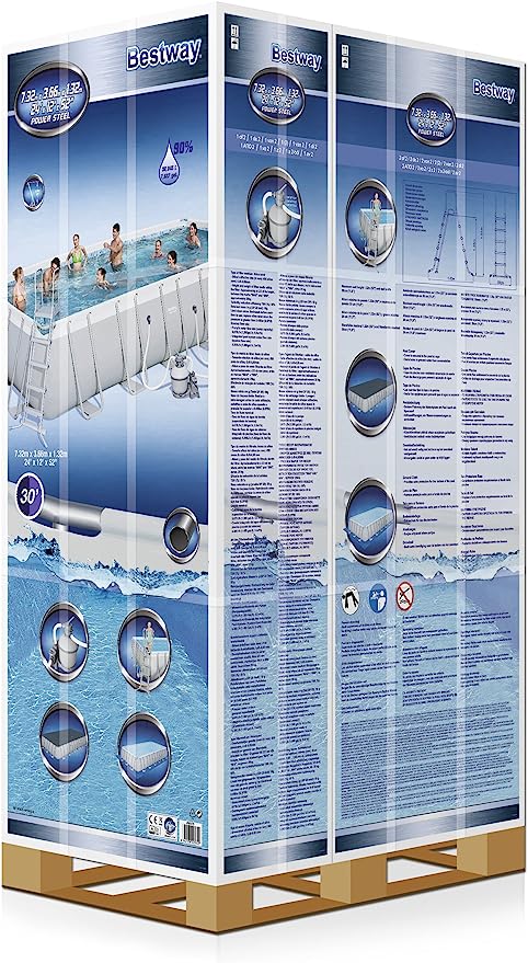 BESTWAY POOL RECT. 7.32X3.66X1.32 LT.30.045