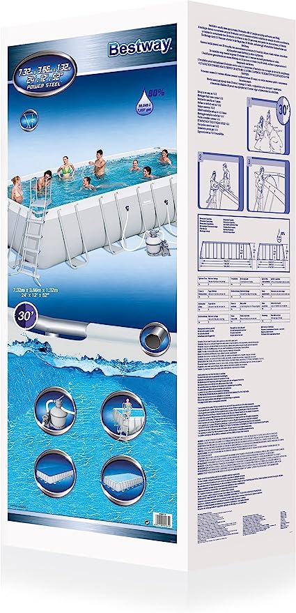 PISCINA BESTWAY RETT. 7,32X3,66X1,32 LT.30,045