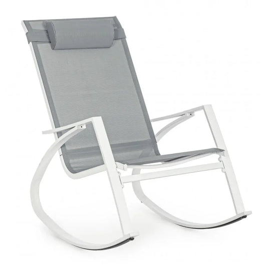 POLTRONA DONDOLO DEMID BIANCO