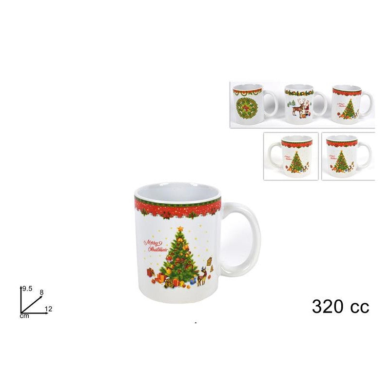 TAZZA MUG DECORO NATALIZIO 325CC
