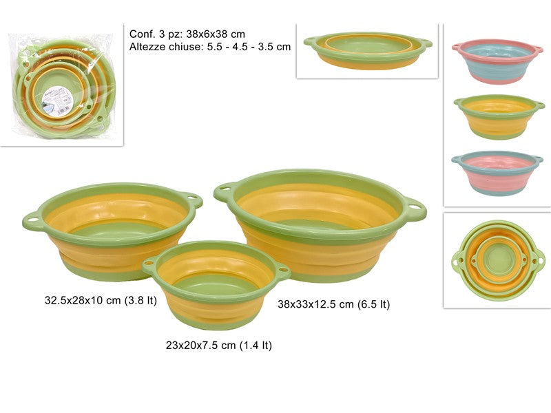 VASCHETTE TONDE SET 3 MISURE SALVASPAZIO COL ASS