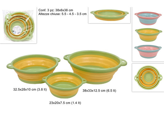 VASCHETTE TONDE SET 3 MISURE SALVASPAZIO COL ASS