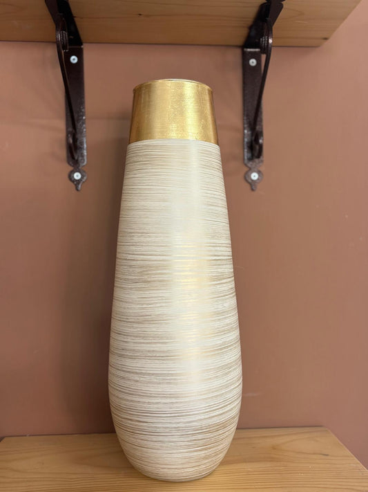 VASO STONE H.50CM YULIA ORO