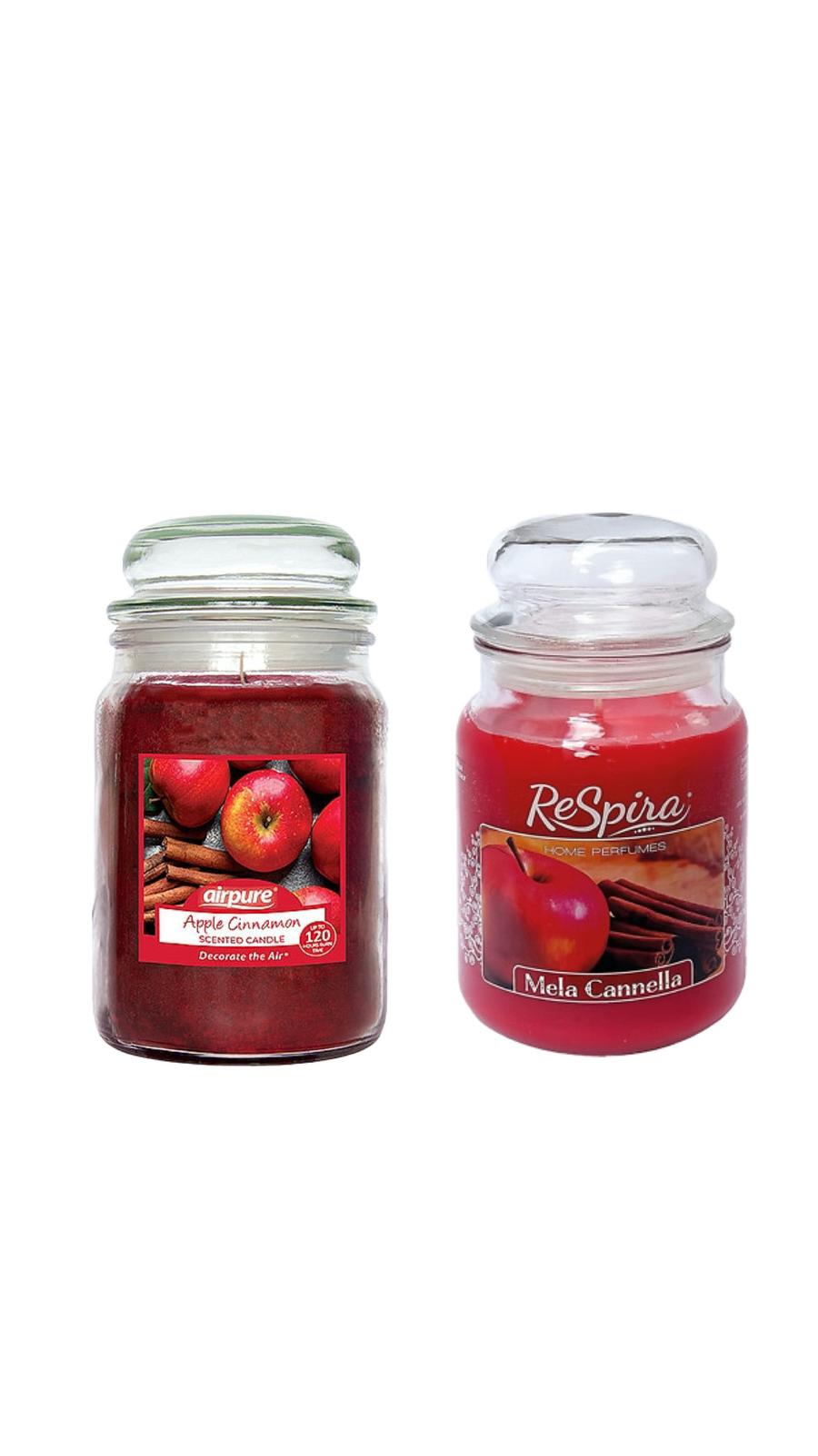 SCENTED CANDLE D. 28H APPLE AND CINNAMON