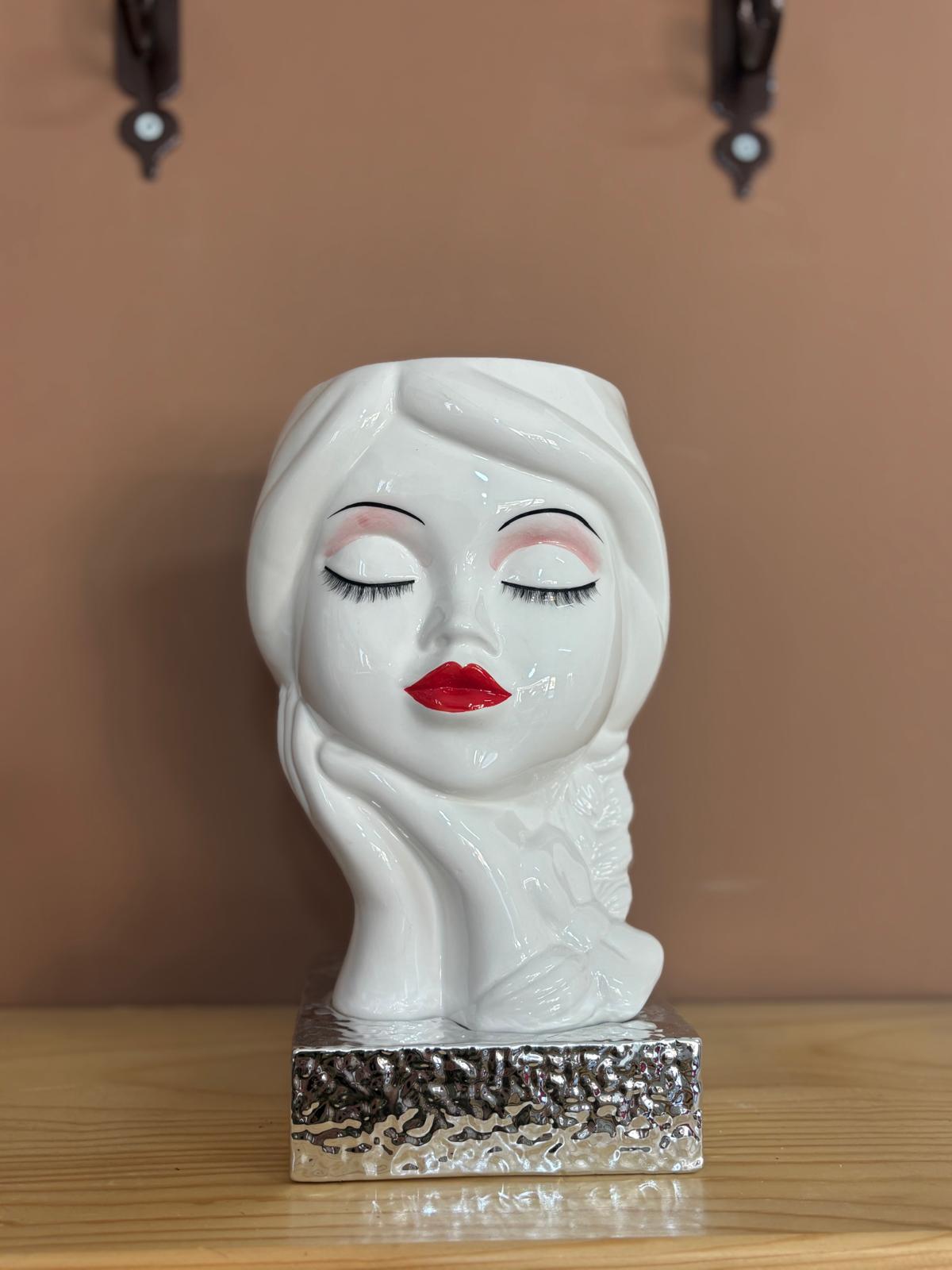 VASO BAMBOLINA 25CM TORTORA/ARGENTO/ORO