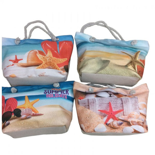 Assorted medium starfish beach bag.