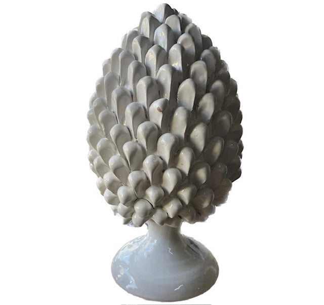 WHITE CONE H 35CM