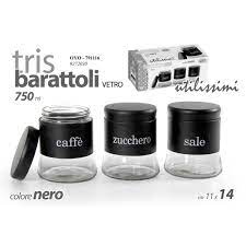 TRIS BARATTOLI IN VETRO 750ML