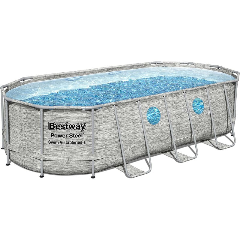 PISCINA BESTWAY OVALE 549X274X122 RATTAN