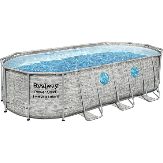 BESTWAY OVAL POOL 549X274X122 RATTAN 